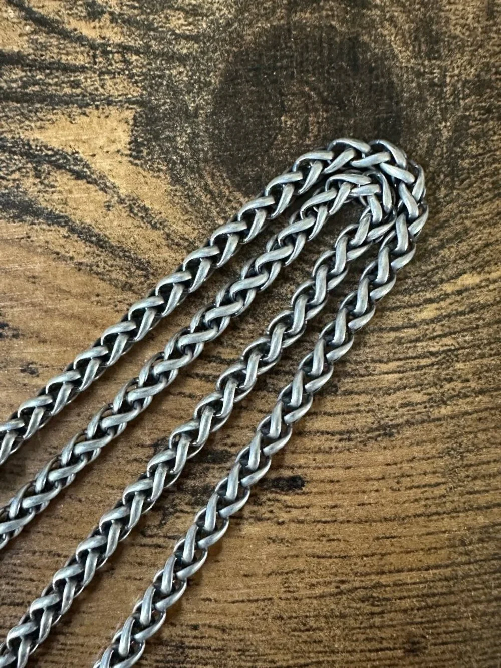 David Yurman Wheat Chain Necklace in Sterling Silver - 4mm - 24